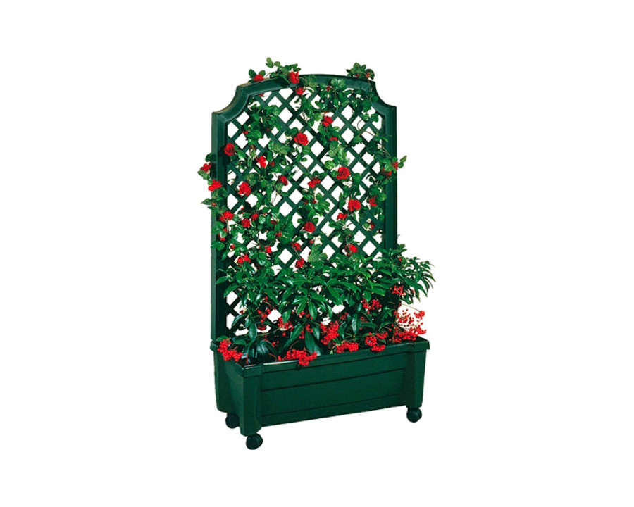 FaFurn - Indoor/Outdoor Polypropylene Wheeled Trellis Planter