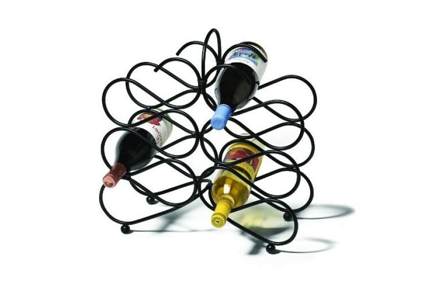 FaFurn™ Scrolling Wine Rack - Black