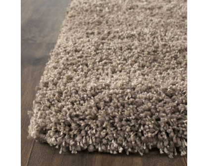 FaFurn Hand-Tufted 91x64" Rug - Taupe