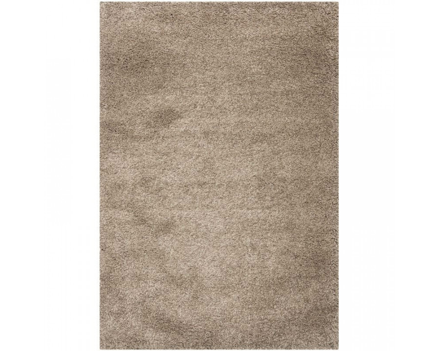 FaFurn Hand-Tufted 115x80" Rug - Taupe