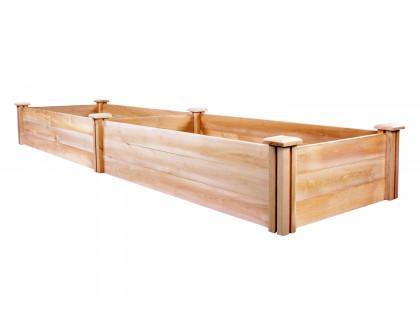 FaFurn Cedar Wood 2-Ft X 8-Ft Outdoor Raised Garden Bed Planter Frame