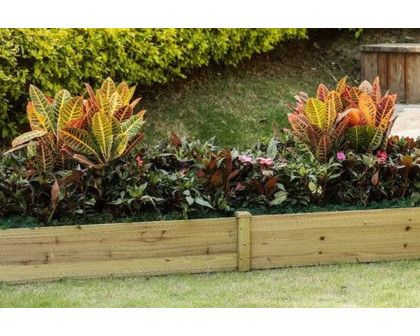 FaFurn Cedar Wood 2-Ft X 8-Ft Outdoor Raised Garden Bed Planter Frame