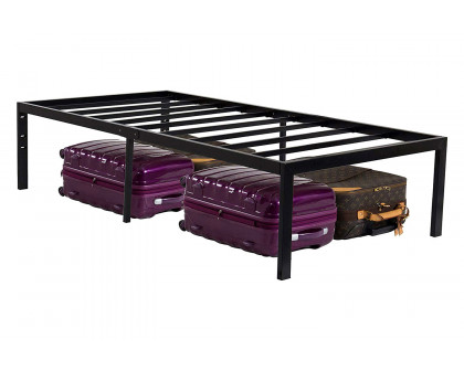 FaFurn 18-Inch High Rise Heavy Duty Metal Platform Bed Frame - Twin Size