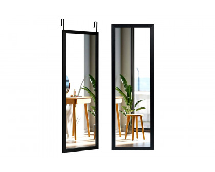 FaFurn - Full Length Bedroom Mirror with Over The Door Or Wall Mounted Design