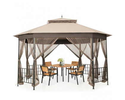 FaFurn - Gazebo with Mosquito Net Sidewalls and Canopy