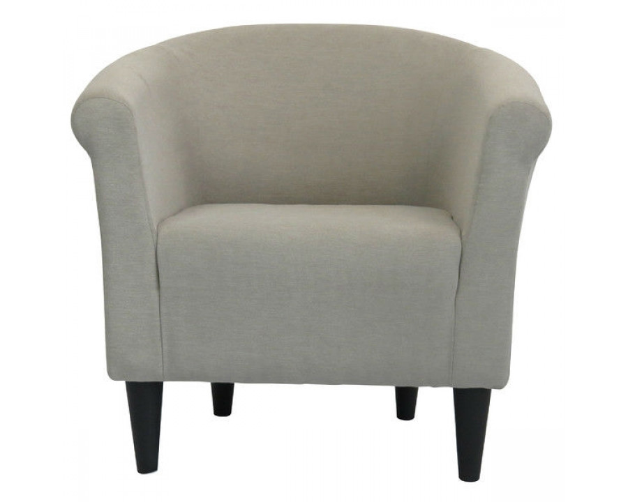 FaFurn Modern Club Chair - Taupe, Fabric