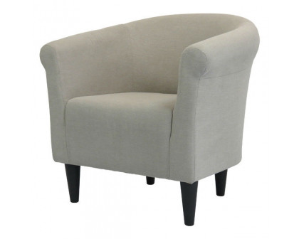 FaFurn Modern Club Chair - Taupe, Fabric