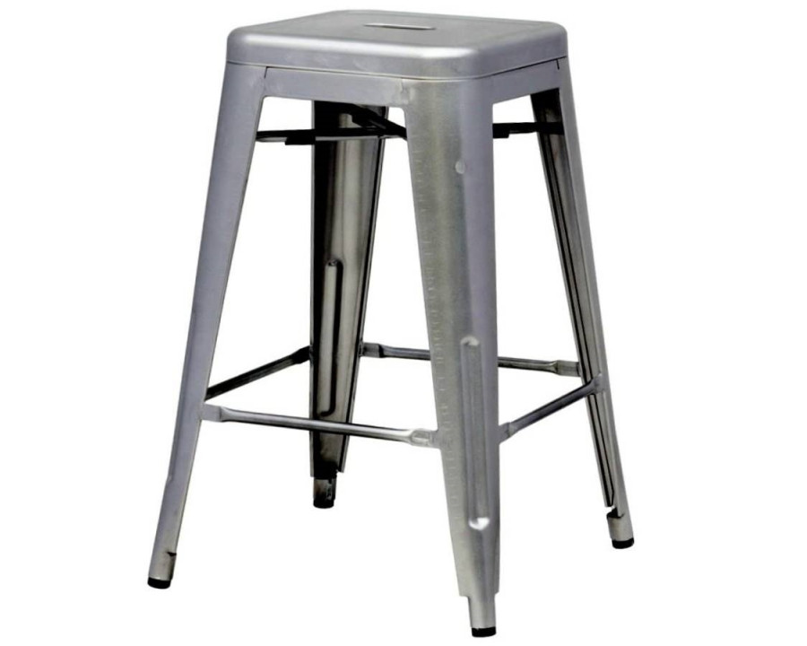 FaFurn - Barstool in Powder Coat Silver