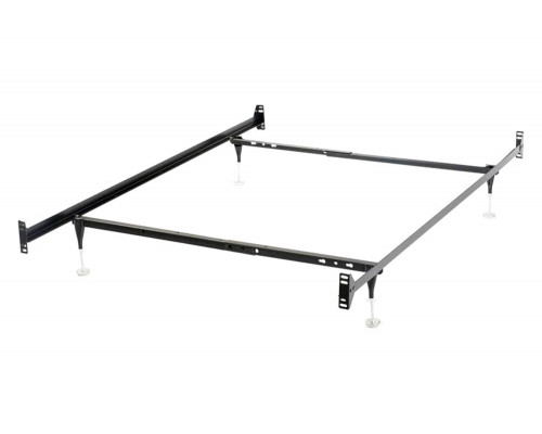 FaFurn - Adjustable Twin/Full Metal Bed Frame with Headboard and Footboard Brackets