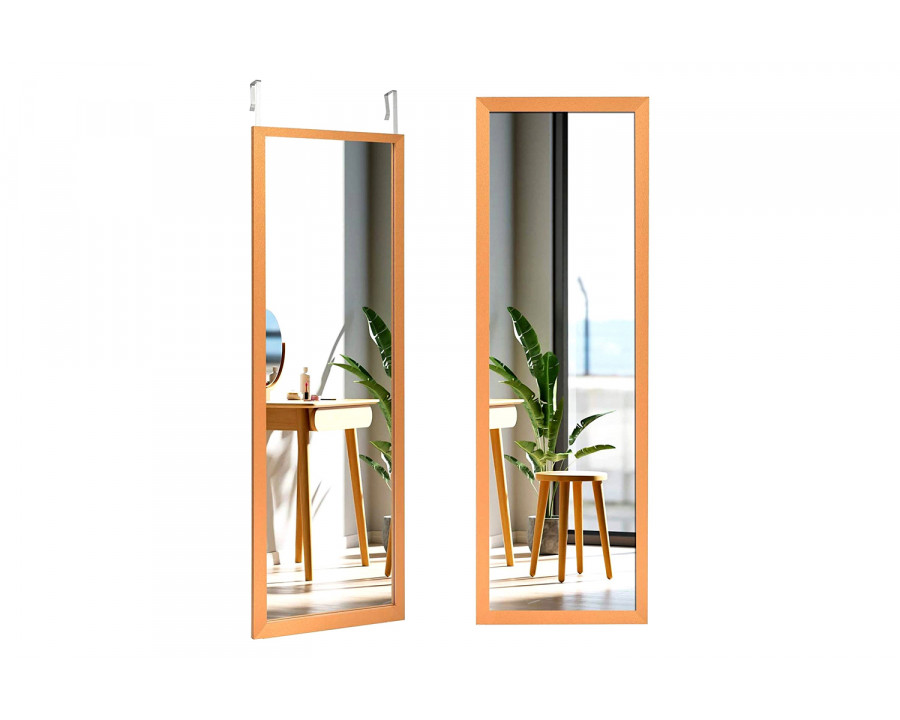 FaFurn - Full Length Bedroom Mirror with Over The Door Or Wall Mounted Design