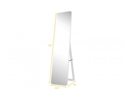 FaFurn - Modern Freestanding Full Length Floor Mirror with Stand Or Wall Mounted