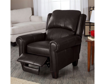 FaFurn - Club Chair in Chocolate Brown, Leather