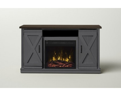 FaFurn - Farmhouse TV Entertainment Electric Fireplace