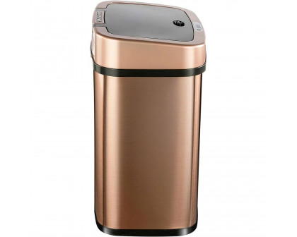 FaFurn - 3 Gallon Trash Can with Motion Sensor Lid in Rose Gold