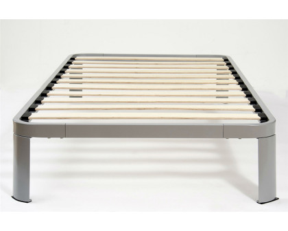 FaFurn - Luna Metal Platform Bed Frame with Wood Slats