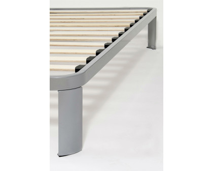 FaFurn Luna Metal Platform Bed Frame with Wood Slats - Twin Size