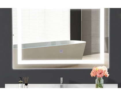 FaFurn Modern Led Lighted Mirror Dimmable Wall-Mounted Bathroom Vanity 27 X 20 Inch