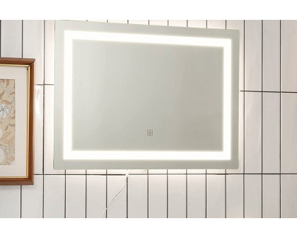 FaFurn Modern Led Lighted Mirror Dimmable Wall-Mounted Bathroom Vanity 27 X 20 Inch