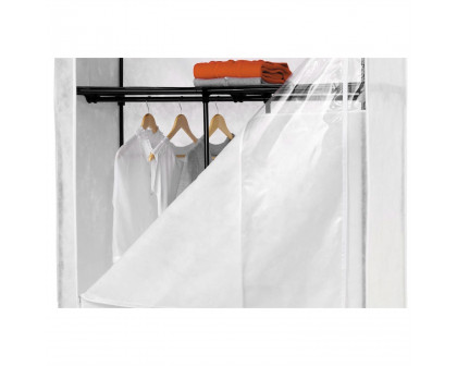 FaFurn Portable 46" Wardrobe - White