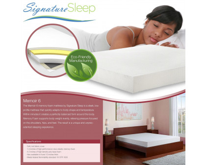 FaFurn Memory Foam Hypo-Allergenic Mattress - Twin Size