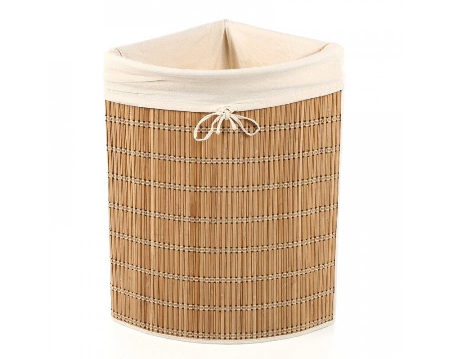 FaFurn - Corner Laundry Hamper Basket with Liner