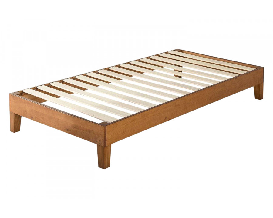 FaFurn - Mid-Century Modern Solid Wood Platform Bed Frame