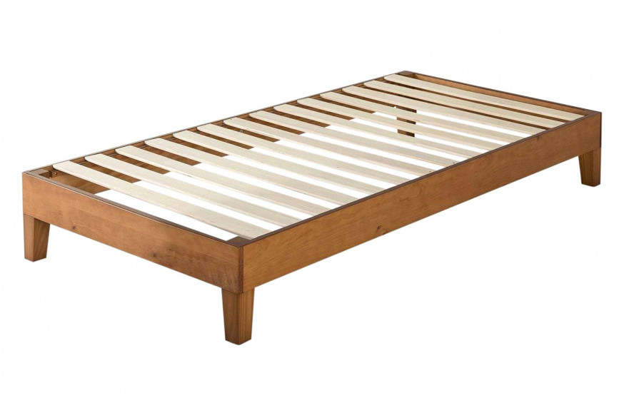 FaFurn™ Mid-Century Modern Solid Wood Platform Bed Frame - Twin Size