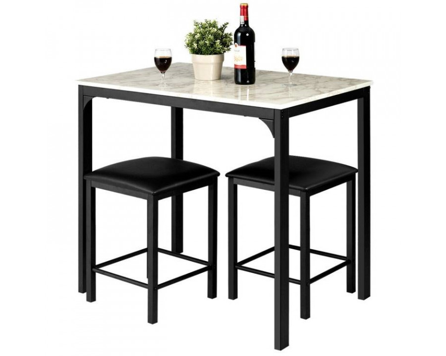 FaFurn - 3-Piece Modern Dining Set (DTSCBWM4239581)