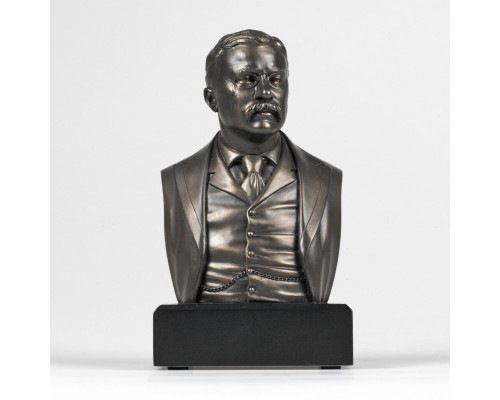 FaFurn - Theodore Roosevelt Bust Statue in Bronze