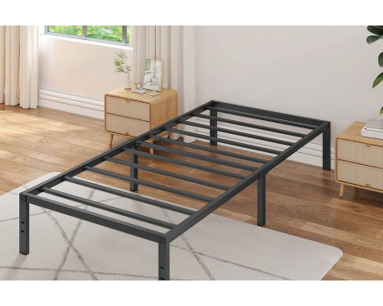 FaFurn 16-Inch Heavy Duty Metal Bed Frame with 3,000 Lbs Weight Capacity - Twin Size