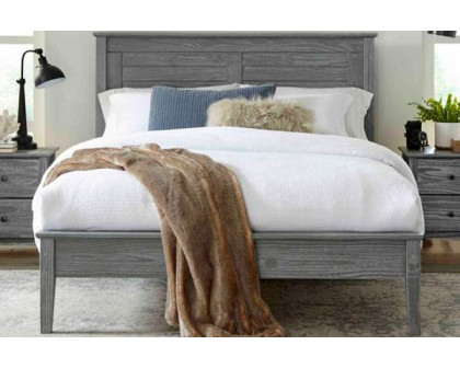 FaFurn - Farmhouse Twin Size Platform Bed  in Gray, Wood