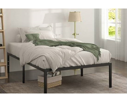 FaFurn 18-Inch Metal Platform Bed Frame with Under-Bed Storage Space - Twin Size