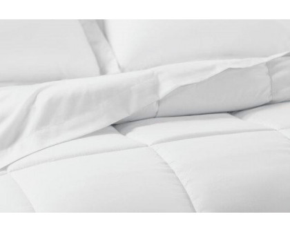 FaFurn Twin XL Size 6-Piece Reversible Comforter Set - White, Microfiber