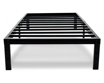 FaFurn - Twin Xl College Dorm Heavy Duty Black Metal Platform Bed Frame