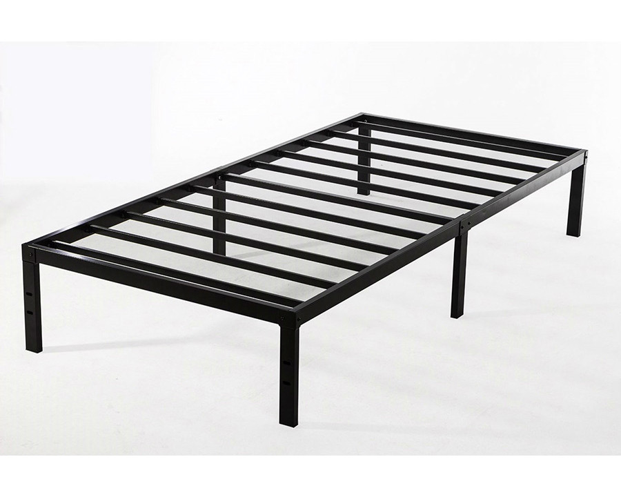 FaFurn - Twin Xl Study Black Metal Platform Bed Frame