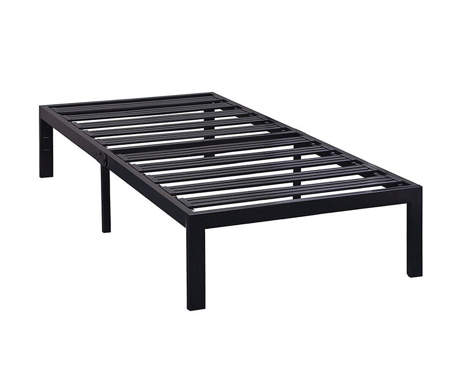 FaFurn - Twin Xl Metal Platform Bed Frame with Heavy Duty Steel Slats