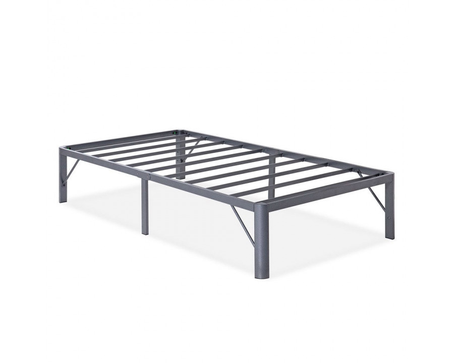 FaFurn - Twin XL Size Platform Bed Frame with Round Corners in Metal