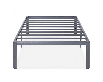 FaFurn - Twin XL Size Platform Bed Frame with Round Corners in Metal