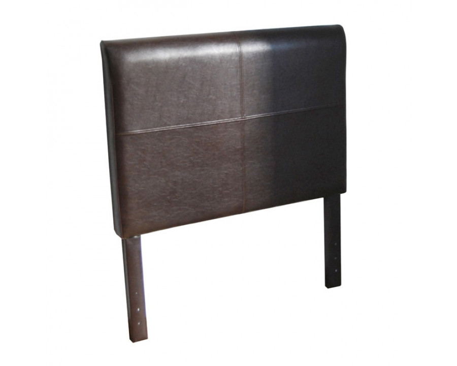 FaFurn - Twin Size Headboard in Brown, Leather