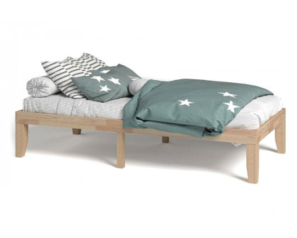 FaFurn Solid Wood Platform Bed Frame - Twin Size