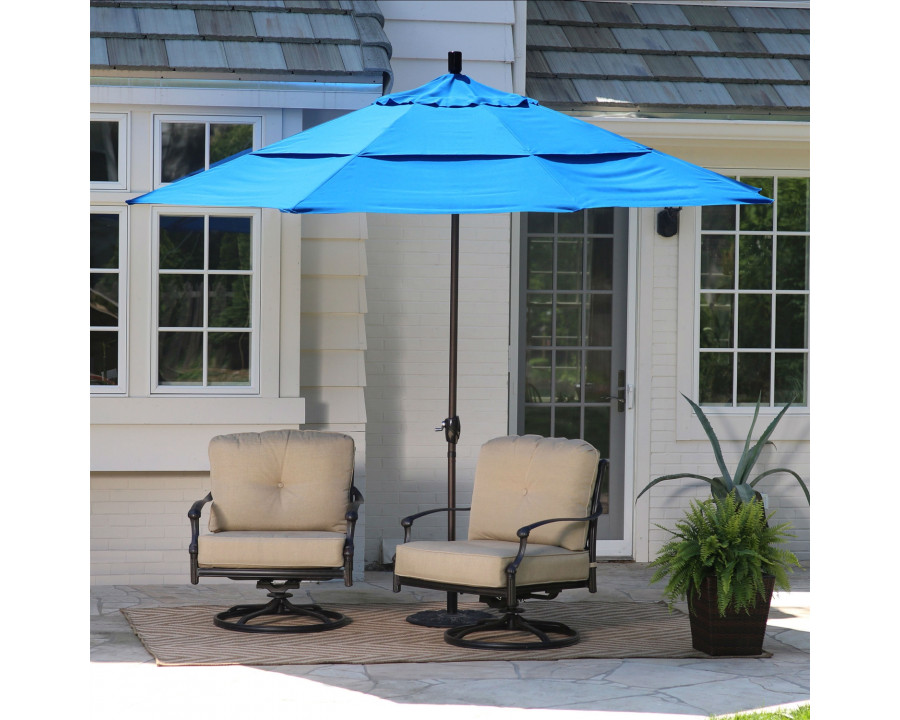 FaFurn - Patio Umbrella with Pacific Blue Canopy Shade