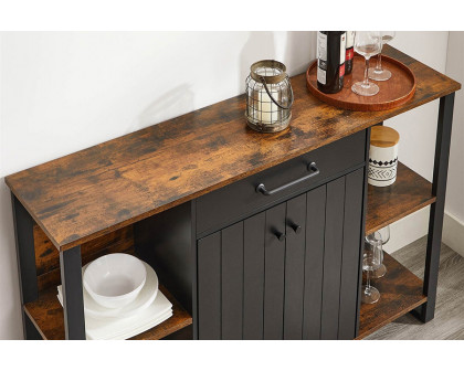 FaFurn - Farmhouse Rustic Wood Buffet Dining Sideboard Storage Cabinet