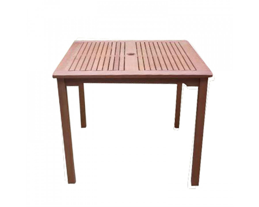 FaFurn - Garden Dining Table with Umbrella Hole