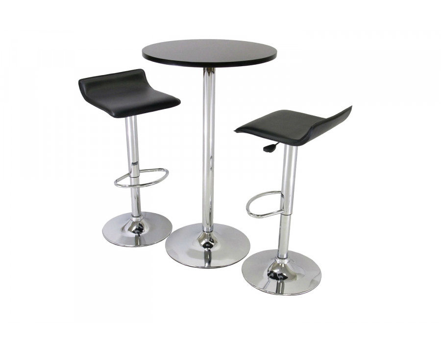 FaFurn - 3 Piece Modern Dining Set with Bistro Table and Two Stools