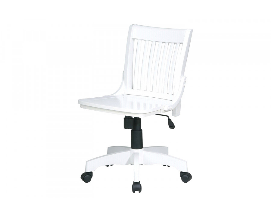 FaFurn - Armless Bankers Chair with Adjustable Height Seat