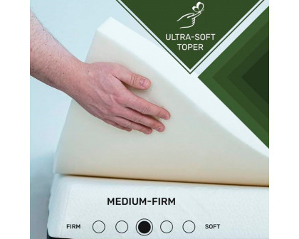 FaFurn Full Size Mattress Topper Pad - Trick Plush Foam, Medium Firm