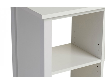 FaFurn - Adjustable Shelf 6-Cube Bookcase Storage Unit Sideboard in White