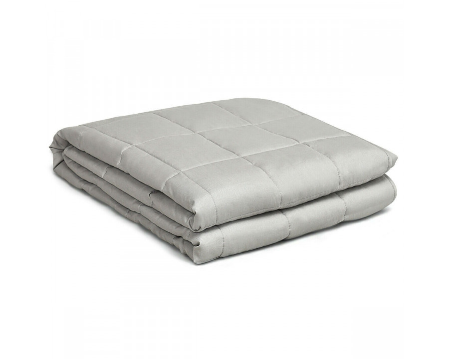 FaFurn Blanket with 100% Cotton Cover - Light Gray