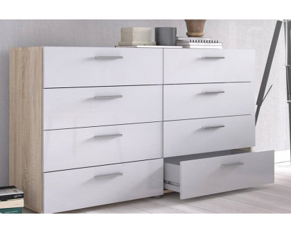 FaFurn - Modern Bedroom 8-Drawer Double Dresser