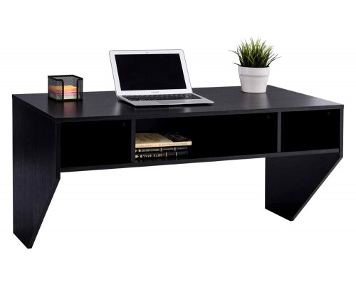 FaFurn - Contemporary Space Saver Floating Style Laptop Desk in Black